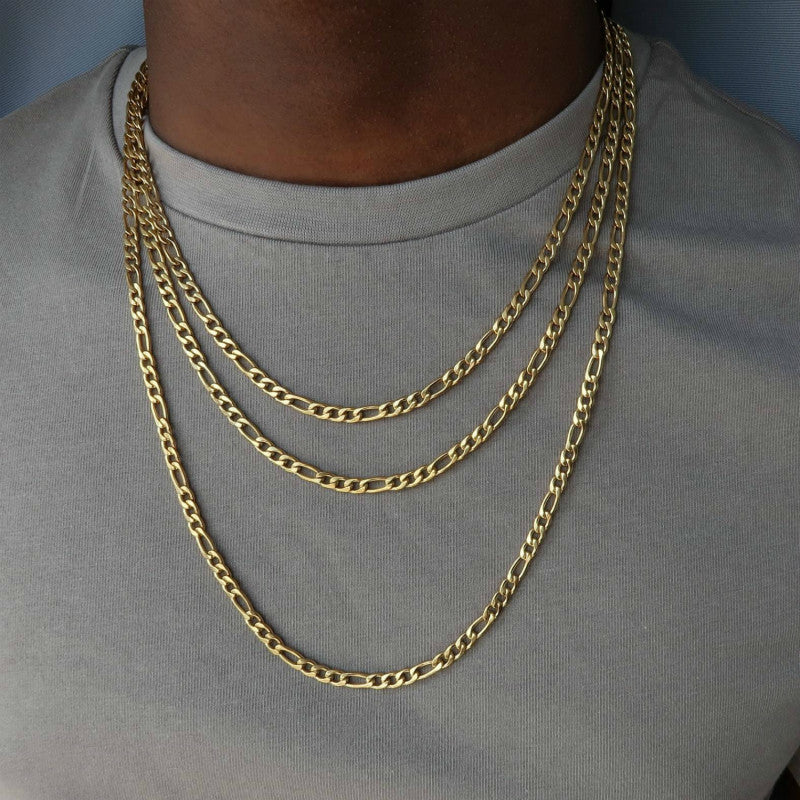Fashion Classic Figaro Chain Necklace Men Stainless Steel Long Necklace For Men Women Chain Jewelry