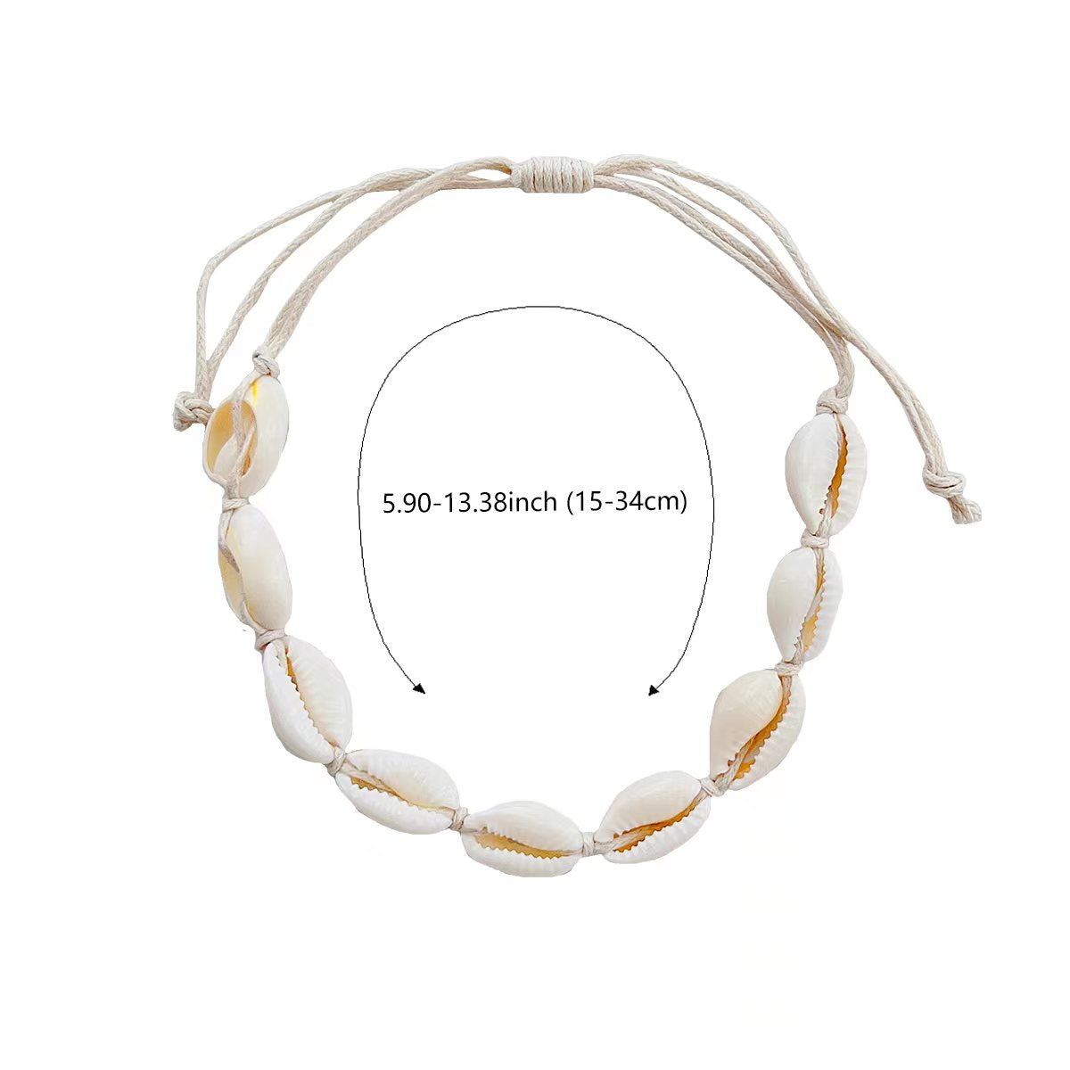 Seashell anklets women's rope braided beach beach resort Bohemian style accessories accessories ornaments