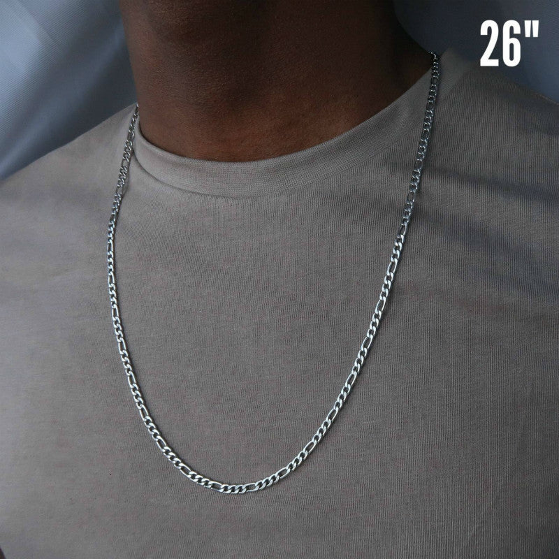 Fashion Classic Figaro Chain Necklace Men Stainless Steel Long Necklace For Men Women Chain Jewelry