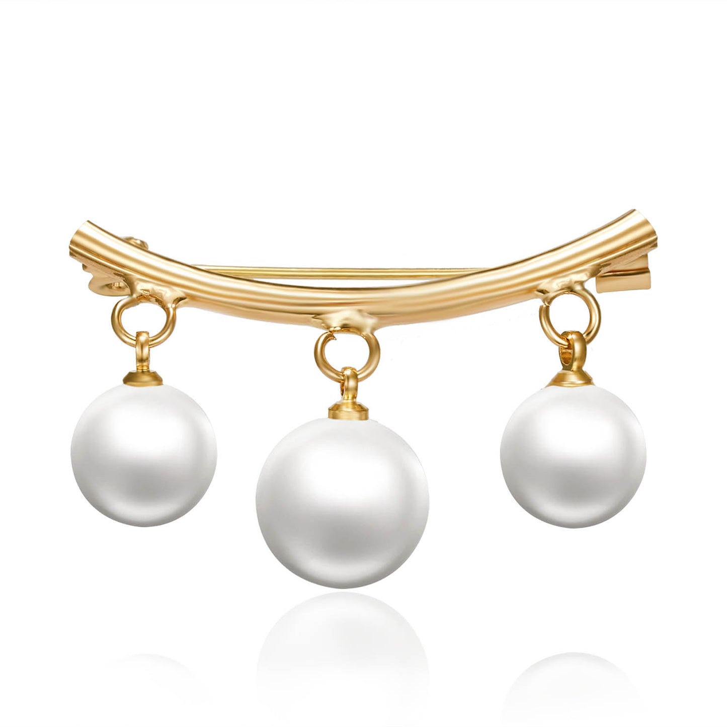 Elegant Pearl Brooch Pin for Women Clothing Accessory