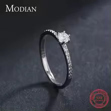 Classic 925 Sterling Silver Round CZ Ring for Women – Elegant Wedding & Statement Jewelry Gift Brande Hub