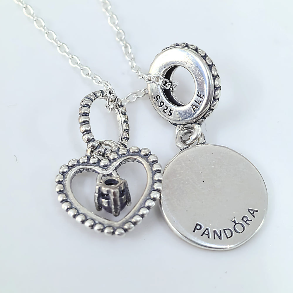 Pandora February Birthstone Necklace – Wish Upon A Star Clavicle Necklace