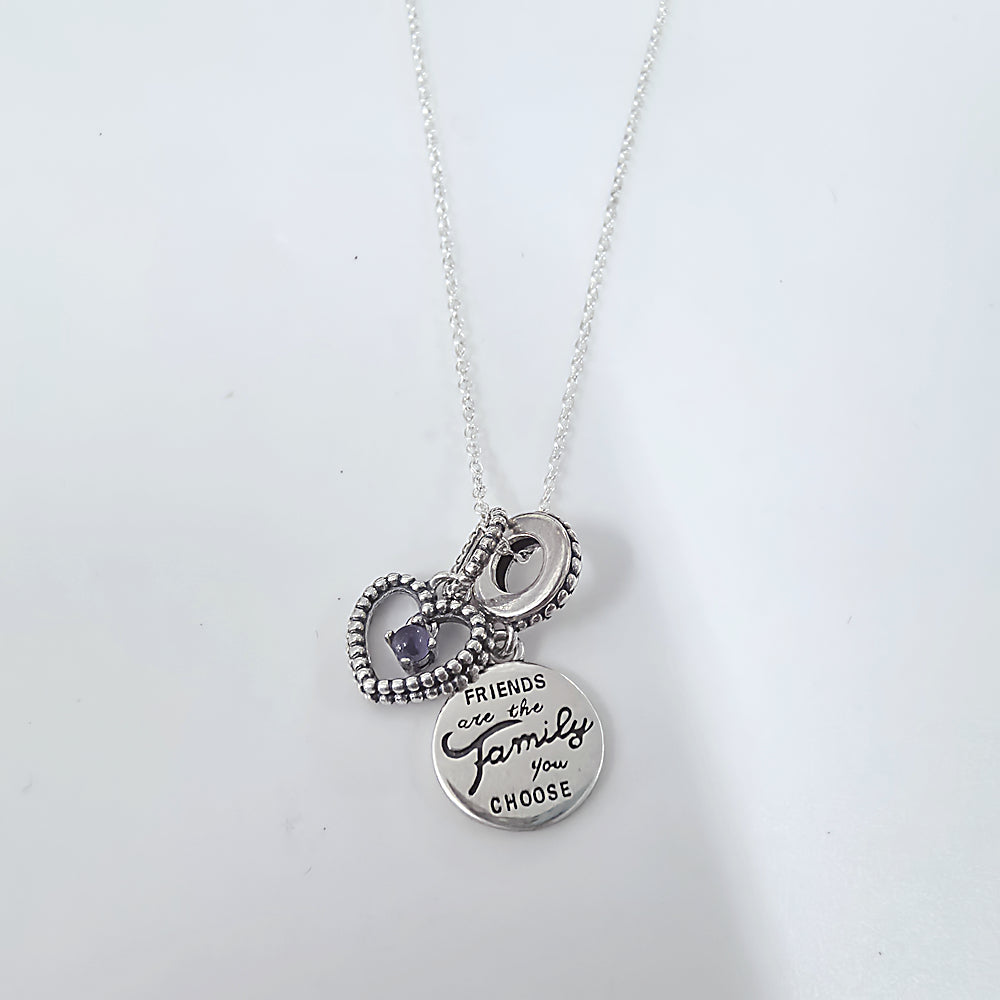 Pandora February Birthstone Necklace – Wish Upon A Star Clavicle Necklace