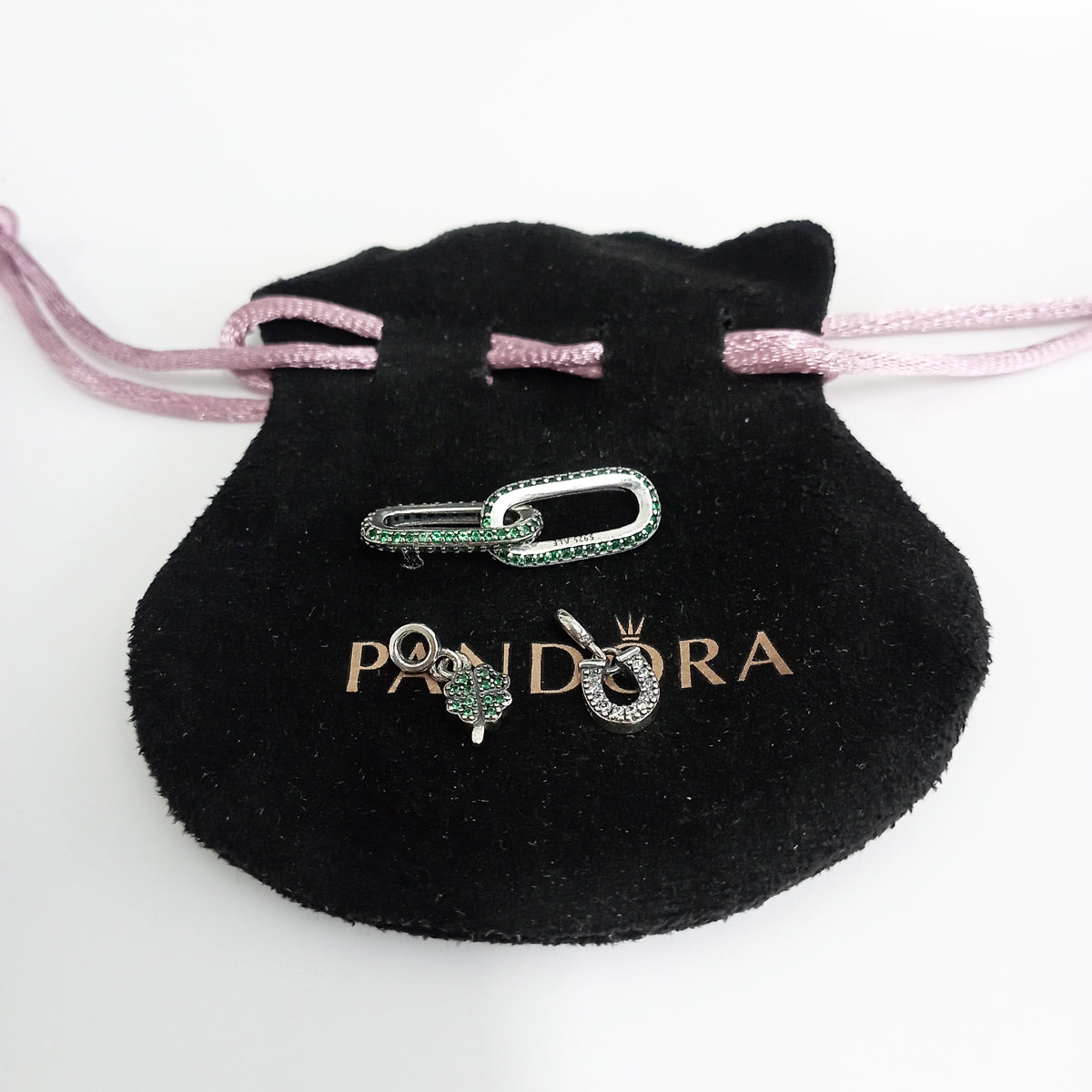 Authentic Pandora ME Lucky Styling Accents Trio – Mini Dangles S925 ALE