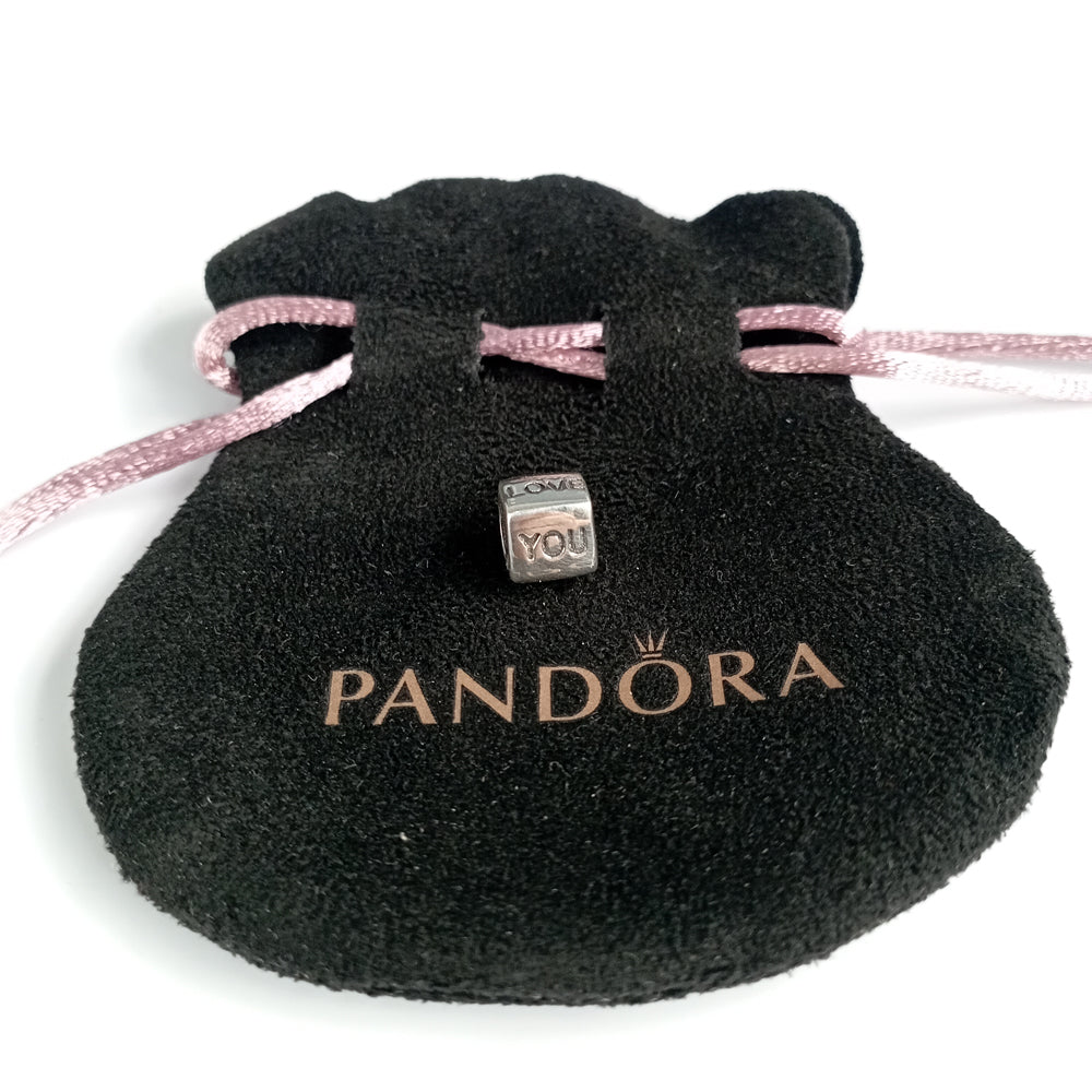 Genuine Pandora I Love You Silver & Gold Charm