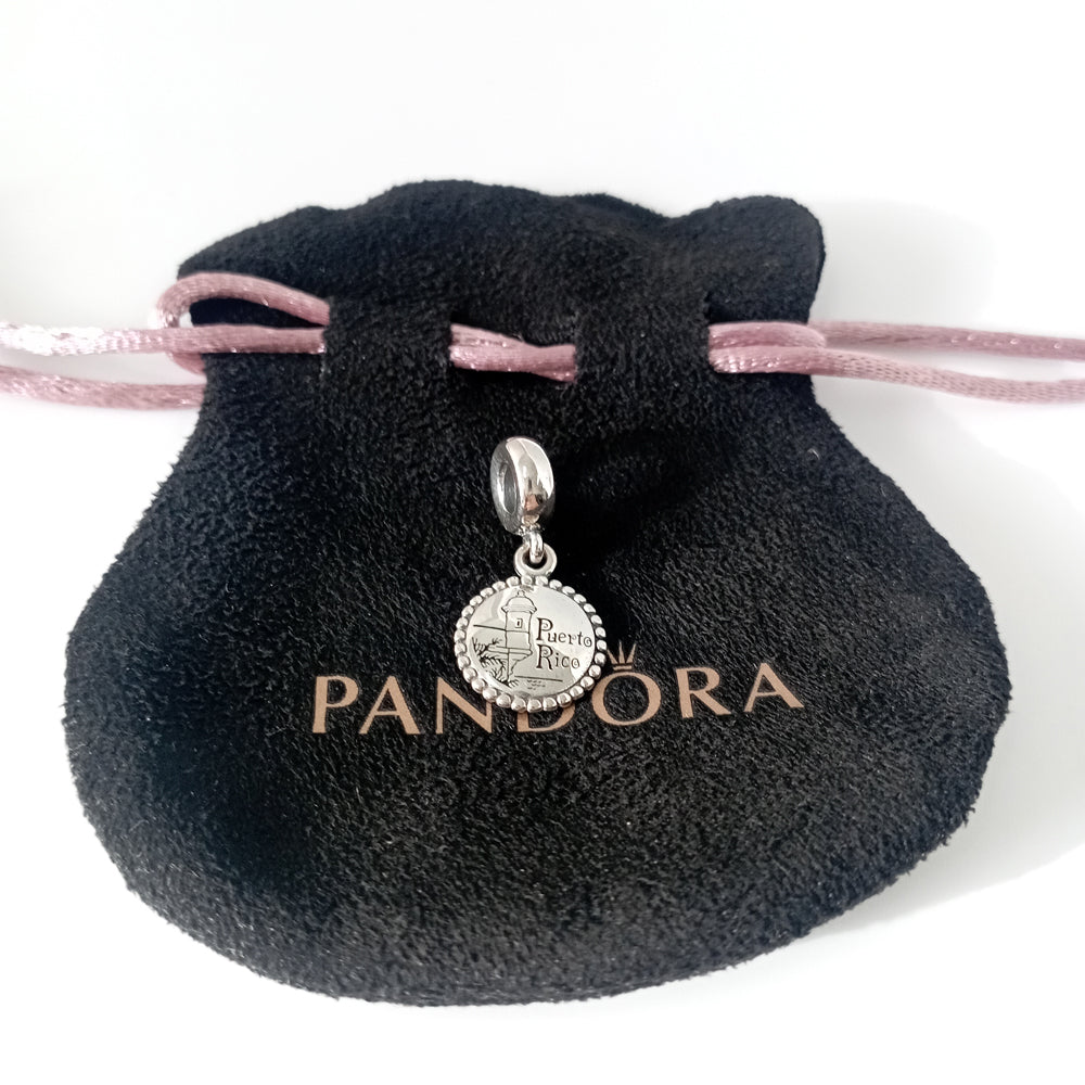 Authentic Pandora Puerto Rico Dangle Charm – Location Series (with Pouch)