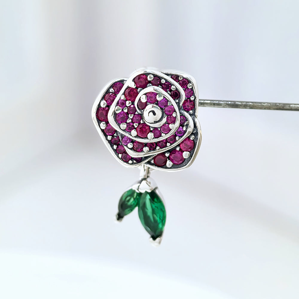 Pandora Sparkling Rose in Bloom Charm | Genuine S925 ALE