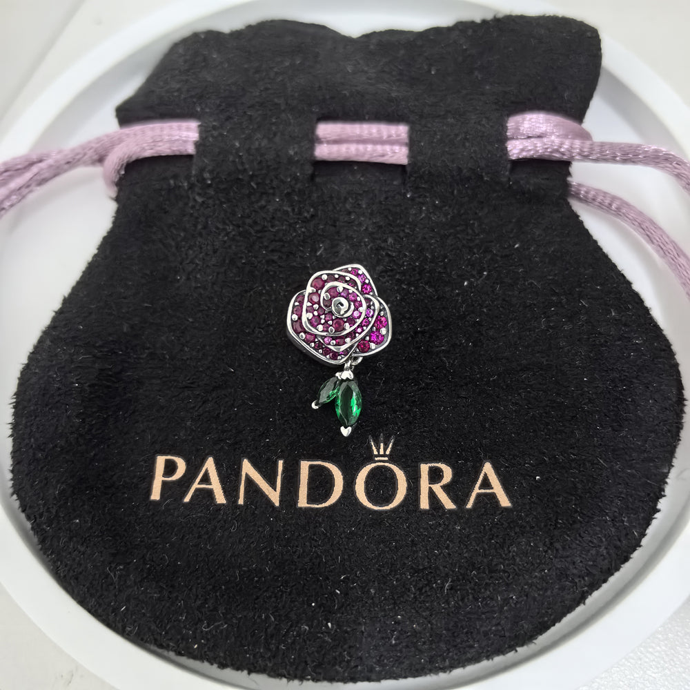 Pandora Sparkling Rose in Bloom Charm | Genuine S925 ALE