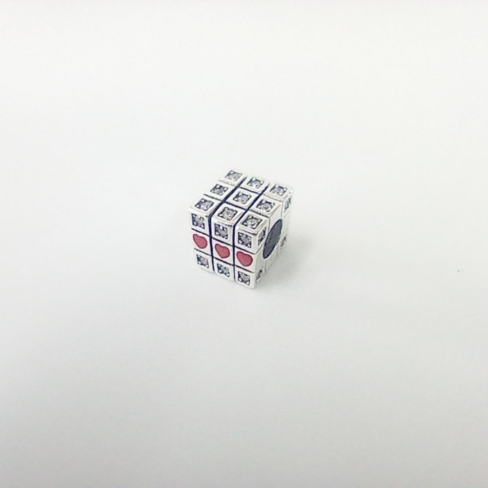 Authentic Pandora Sterling Silver Moveable Toy Cube Charm