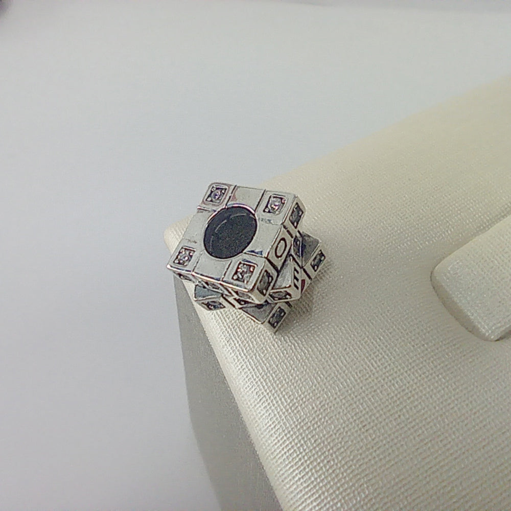 Authentic Pandora Sterling Silver Moveable Toy Cube Charm