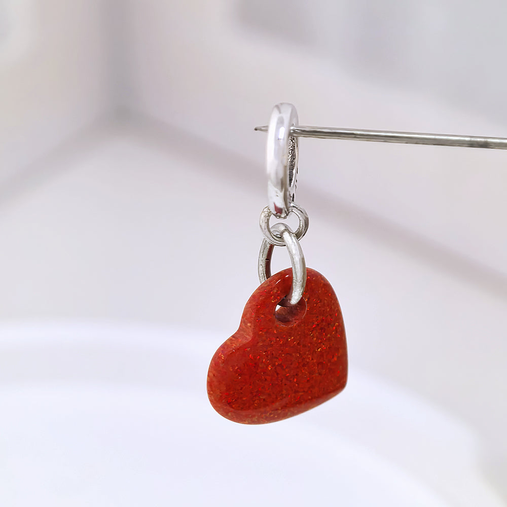 Pandora Opalescent Red Heart Dangle Charm| Genuine ALE S925