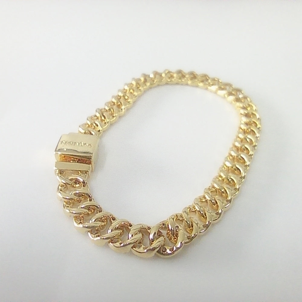 Authentic Pandora Timeless Pavé Cuban Chain Bracelet – 925 ALE Gold-Plated