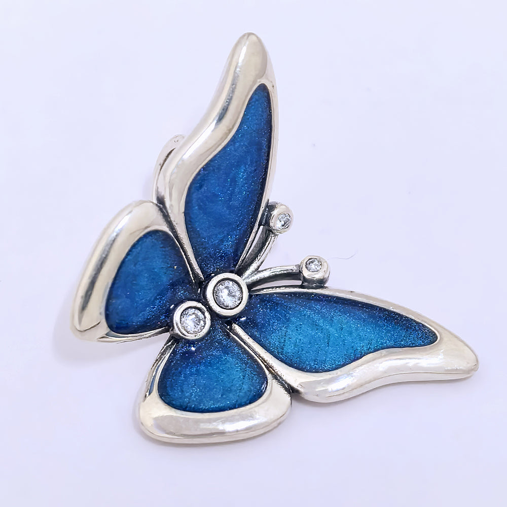 Pandora Silver Blue Oversized Butterfly Charm | S925 ALE