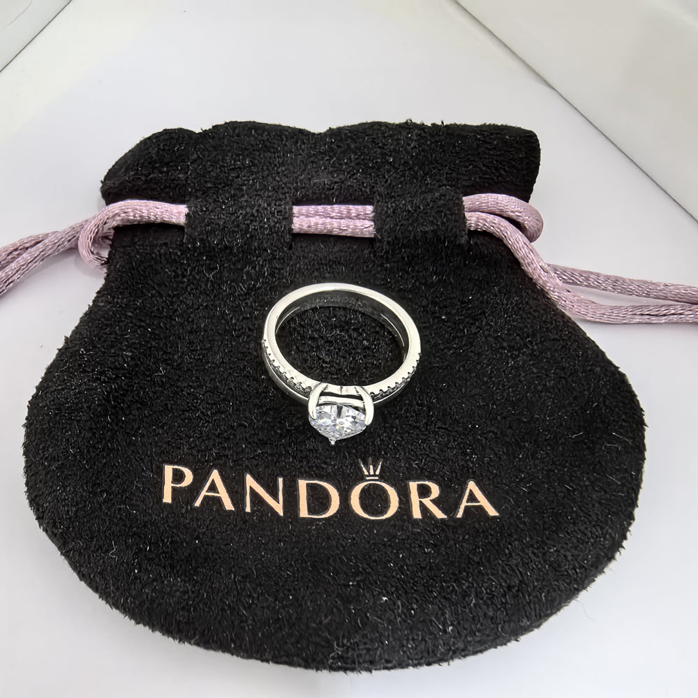 Pandora Double Band Heart Ring | Sterling Silver S925 ALE