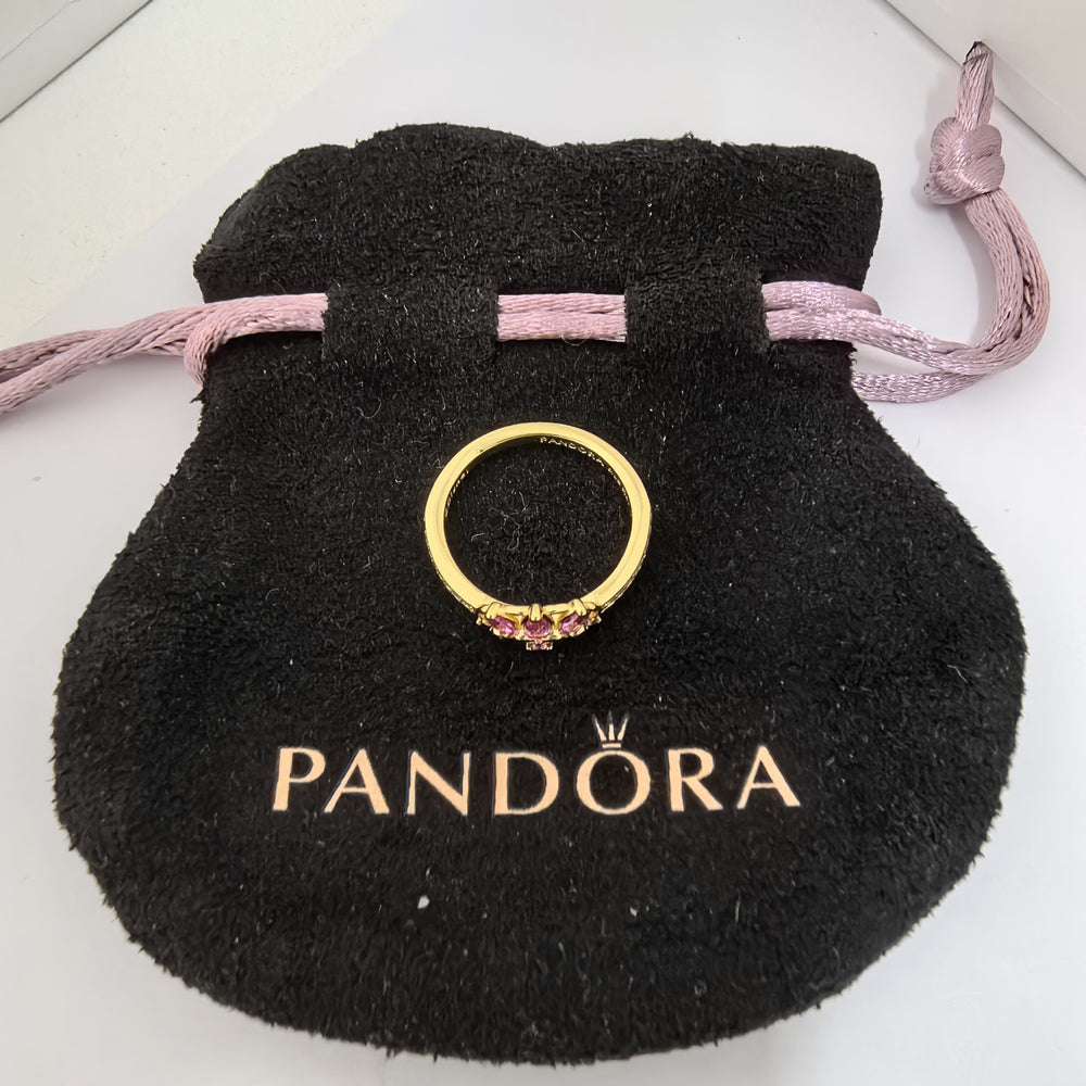 2025 New 925 Pure Silver Double Heart & Pink Bow Ring – DIY Women’s Fashion Jewelry Gift