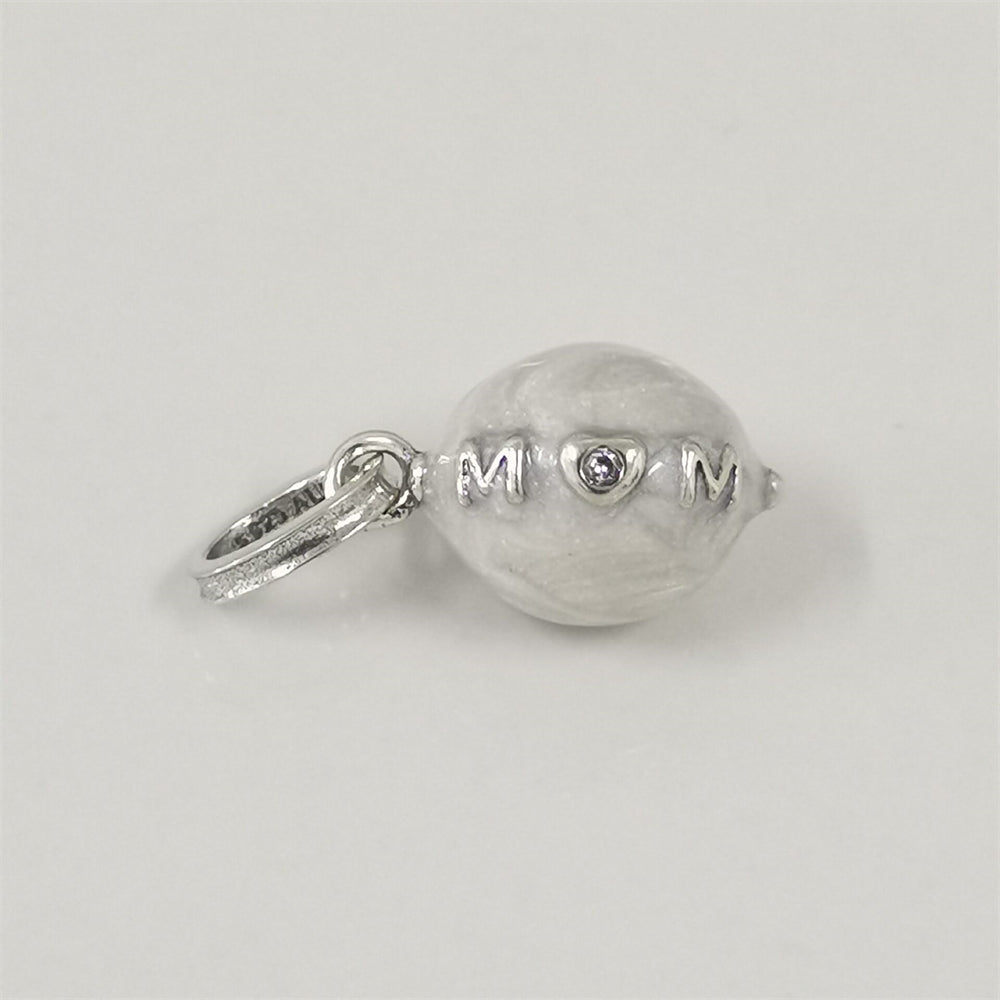 Authentic Pandora Treated Freshwater Cultured Baroque Pearl Mum Dangle Charm
