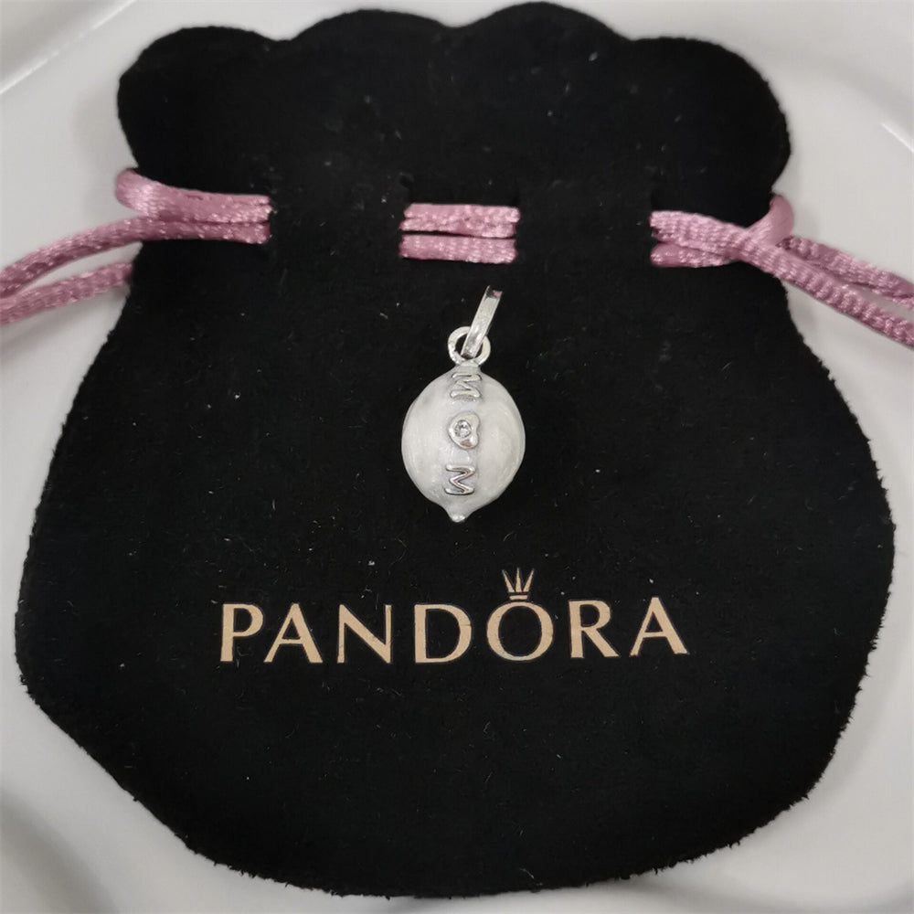 Authentic Pandora Treated Freshwater Cultured Baroque Pearl Mum Dangle Charm
