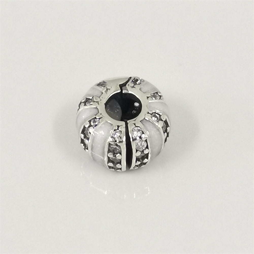 Authentic Pandora Stones & Enamel Clip Charm – Sterling Silver