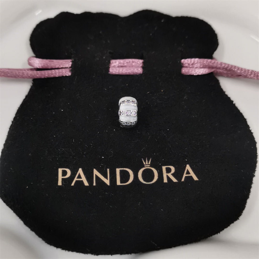 Authentic Pandora Stones & Enamel Clip Charm – Sterling Silver