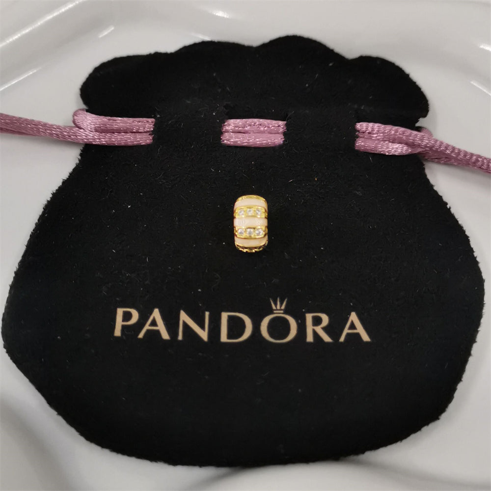 Authentic Pandora Stones & Enamel Clip Charm – Sterling Silver