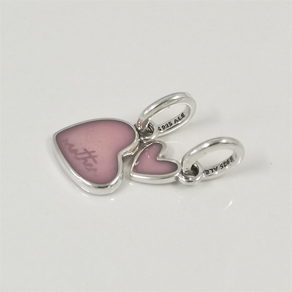 Authentic Pandora Splittable Mother & Daughter Dangle Charm – 925 Sterling Silver