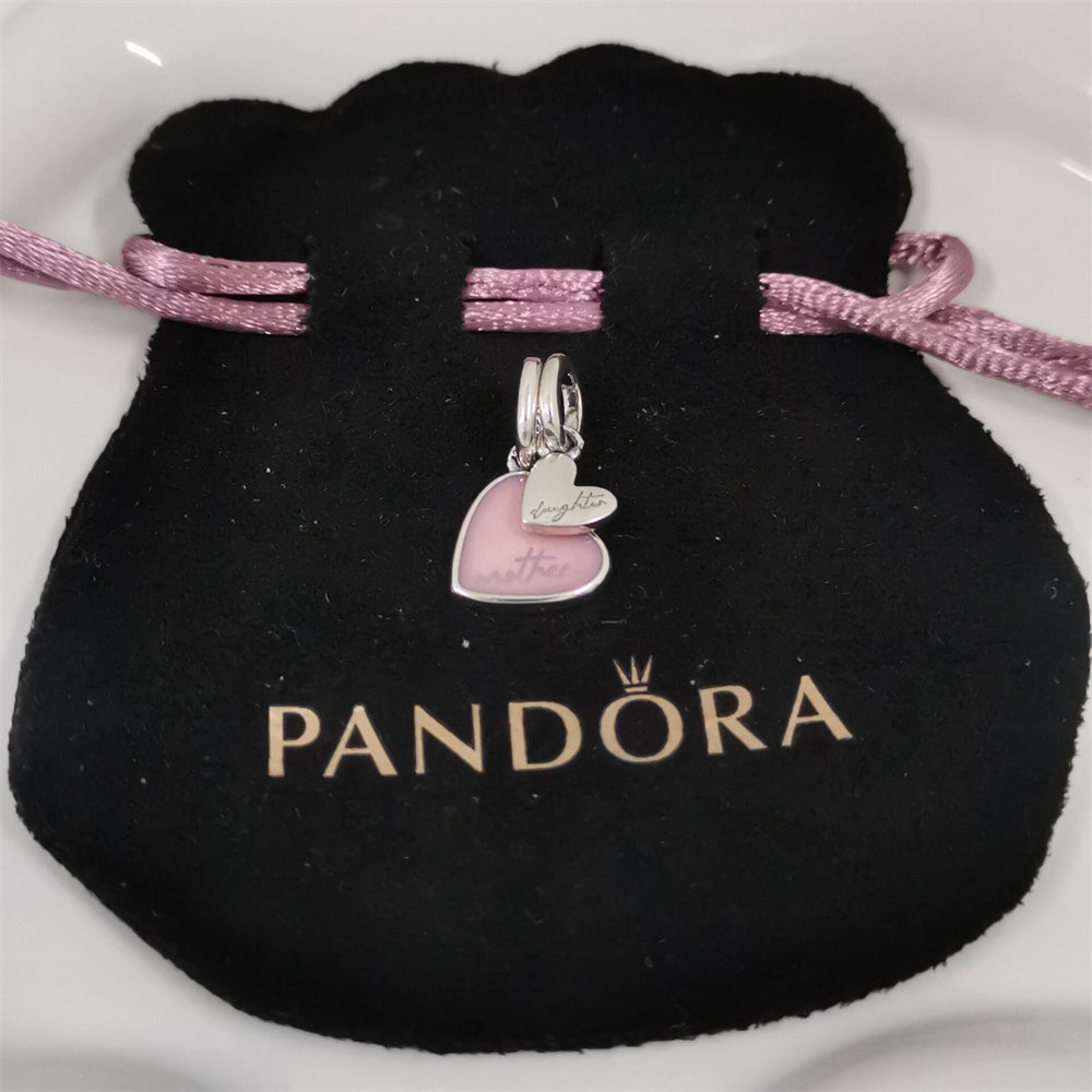 Authentic Pandora Splittable Mother & Daughter Dangle Charm – 925 Sterling Silver