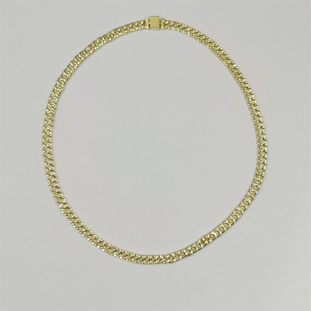 Pandora Golden Pavé Cuban Chain Necklace – Sparkling Statement Piece