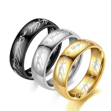 6MM Stainless Steel Couple Rings – Laser Engraved Wedding Bands for Men & Women