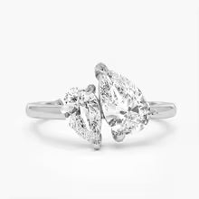 925 Sterling Silver Classic Zircon Water Drop Ring Luxury Engagement & Wedding Fine Jewelry for Women