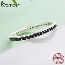Elegant 925 Sterling Silver CZ Stackable Ring for Women Dazzling Wedding & Mother’s Gift Jewelry