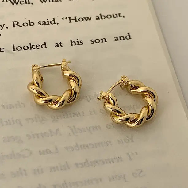 PONYKISS 925 Sterling Silver Twisted Letter U Hoop Earrings for Women Party Minimalist Trendy Fine Jewelry Accessories