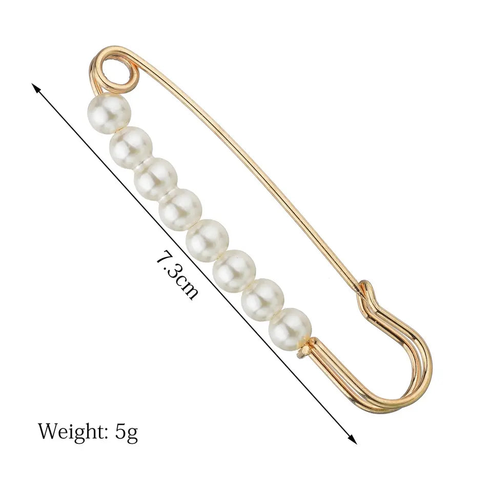 Imitation Pearl Beaded Brooch Classic Casual Jewelry for Women