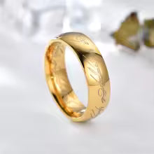 6MM Stainless Steel Couple Rings – Laser Engraved Wedding Bands for Men & Women