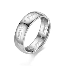 6MM Stainless Steel Couple Rings – Laser Engraved Wedding Bands for Men & Women
