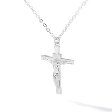 Christian Jesus Cross Pendant Necklace Stainless Steel Religious Jewelry for Men & Women