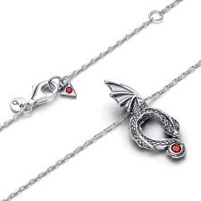 Pandora Game of Thrones Dragon Pendant Necklace – 45cm | Fantasy Jewelry | House Targaryen Inspired Gift