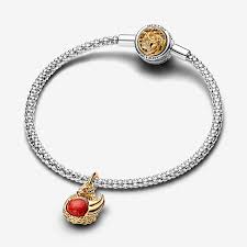 Pandora Game of Thrones Dragon Fire Dangle Charm | Targaryen-Inspired Jewelry | Fantasy Accessory for Fans