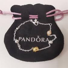 Pandora Two-Tone Sparkling Solar System Chain Bracelet – Elegant Gold & Silver Planet-Themed Jewelry for Women