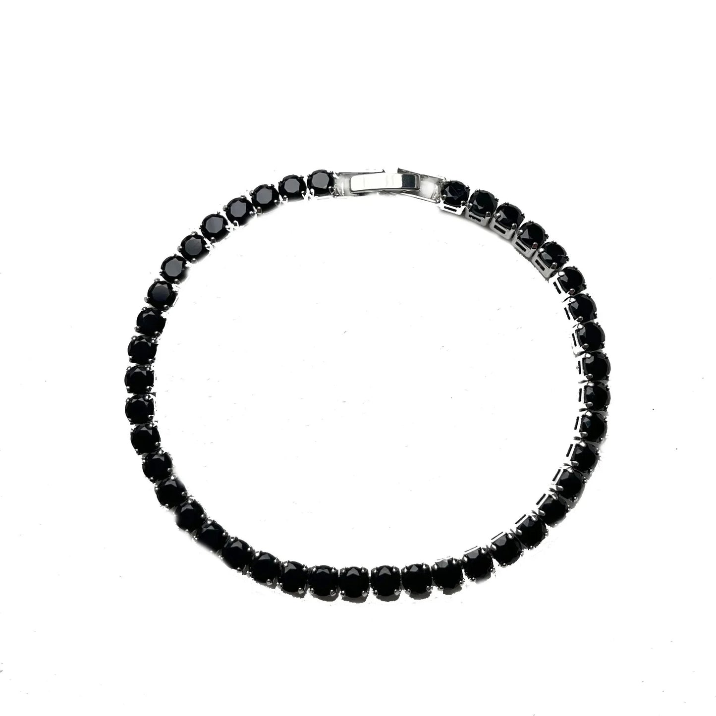 Luxury Hip hop Iced Out Cubic Zirconia Crystal Tennis Bracelets For Women Men Gold Color Silver Color Bracelet Chain Jewelry