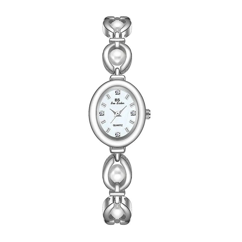 UTHAI Women's Watch Brand Japanese Style Light Luxury Simple Pearl Bracelet Jewelry Waterproof Female Fashion Clock Watches Gift