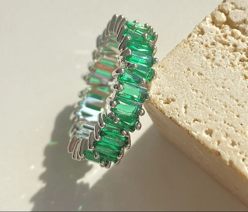 Fashion Multicolor Zirconia Rings for Women Marquise Crystal Ring Wedding Party Jewelry Gift