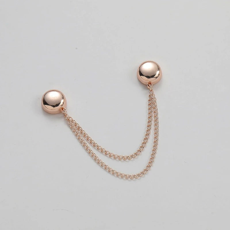 Exquisite Chain Brooch Buckle Magnetic Clothing Clips Nail free Clothes Scarf Trouser Legs Cuff Buckle Buttons Sewing Supply
