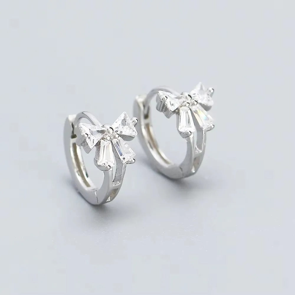 Europe Double Layered Zircon Hoop Earrings For Women Gold Silver Color Personality Punk Earring Party Jewelry Gifts