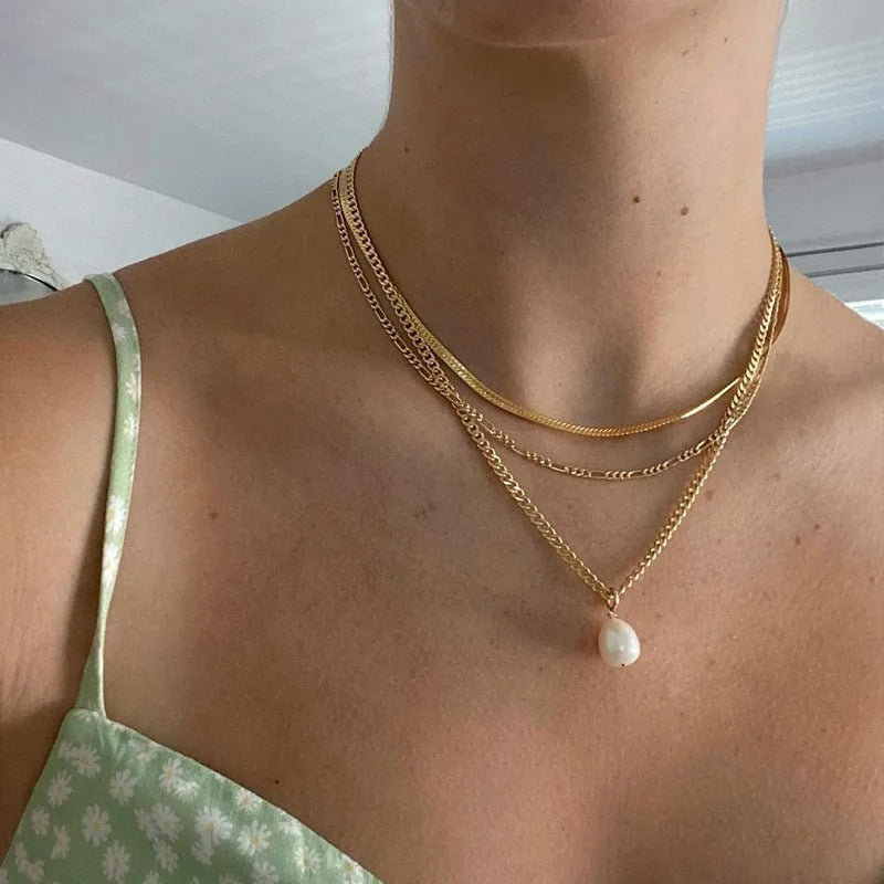 Exaggerated Full Crystal Heart Pendant Necklace For Women Fashion Gold Color Geometry Chain Necklaces Party Jewelry