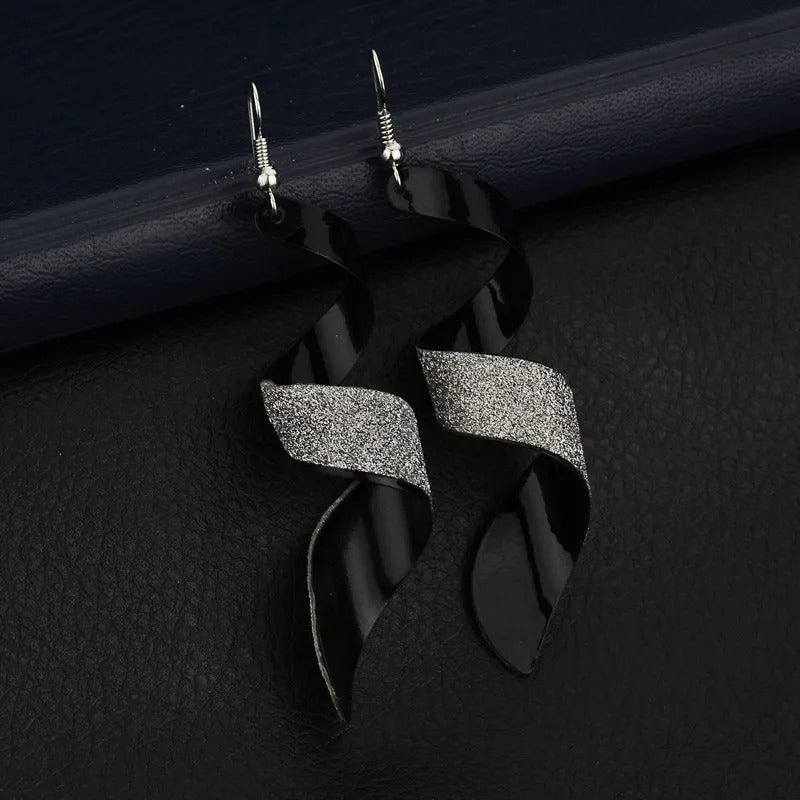 Tassel Earrings 2025 Trendy Frosted Stud Earrings Long Earring Women Sexy Girls Jewelry Fashion Punk Metal