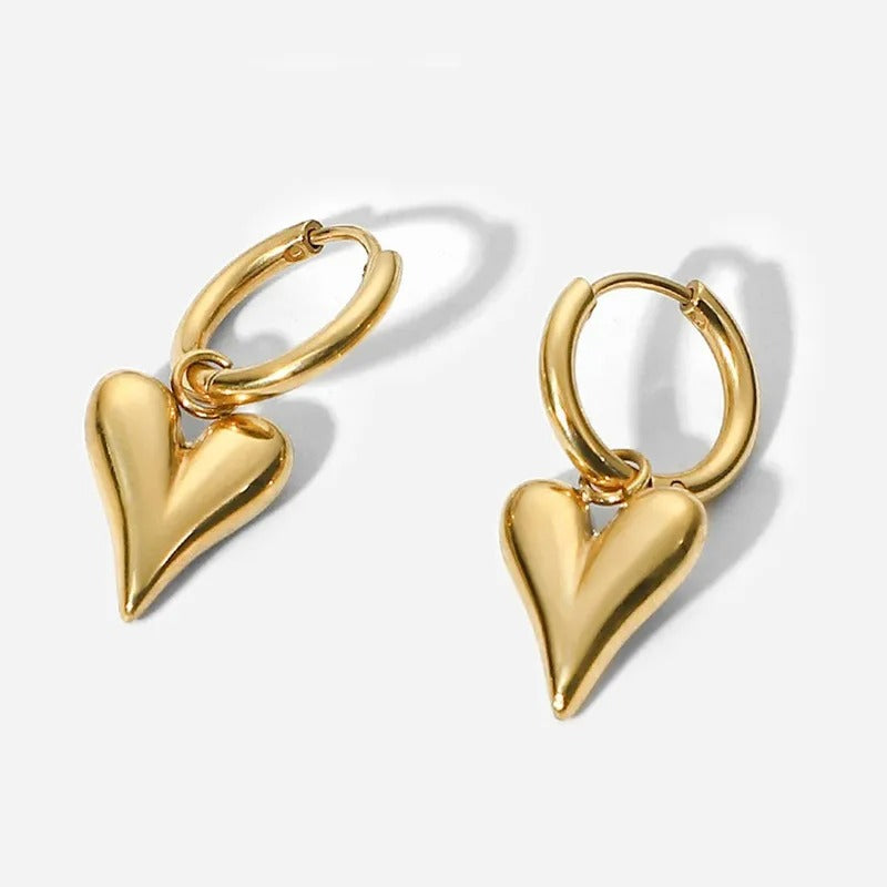 2025 Women Earrings Fashion Water Drop Pendant Earrings Simple Stud Earrings Punk Hip Hop Metal Ear Stud Trendy Jewelry Gift