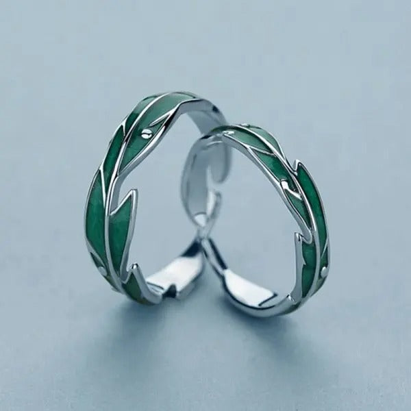 2Pcs/sets Love Heart Matching Couple Rings for Women Men Lover Forever Endless Love Wedding Ring Jewelry