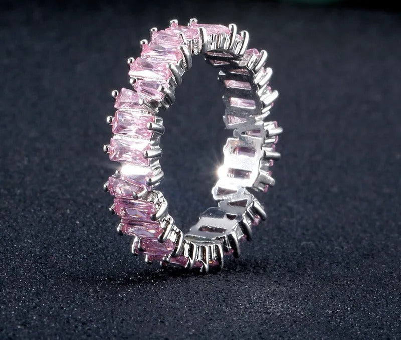 Fashion Multicolor Zirconia Rings for Women Marquise Crystal Ring Wedding Party Jewelry Gift