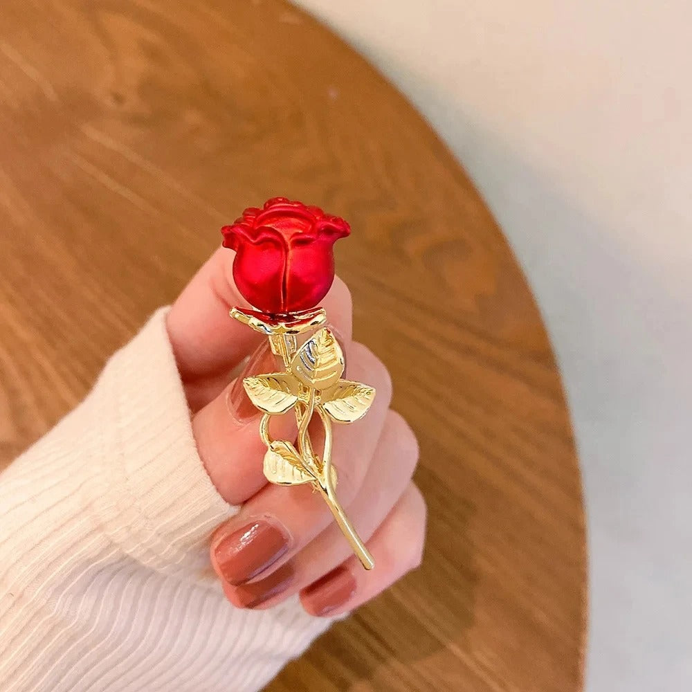 Fashion Green Yellow Leaves Flower Bouquet Wheat Ear Brooch for Women Creative Rhinestone Pin Suit Clothing Jewelry Accessories