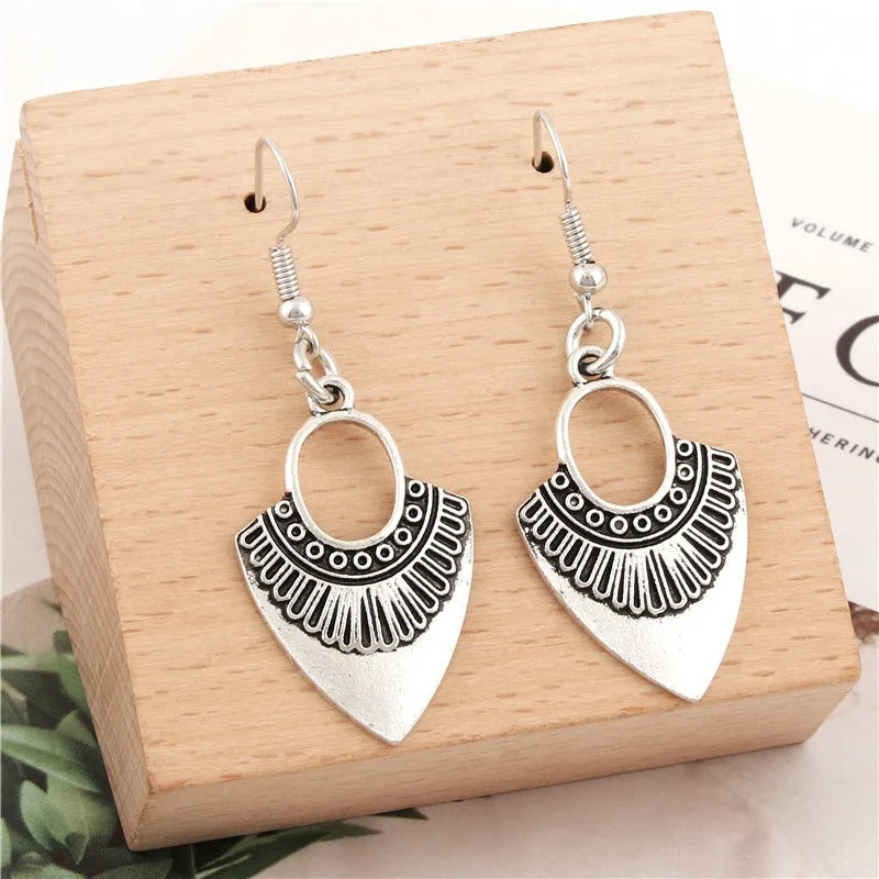 1Pair Ethnic Style Women Drop Earrings Fit Women Girl Gift Dangle Chandelier Ear Ornaments Handmade Jewelry